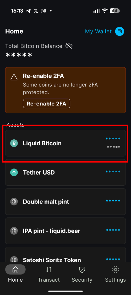 Blockstream Green step 1